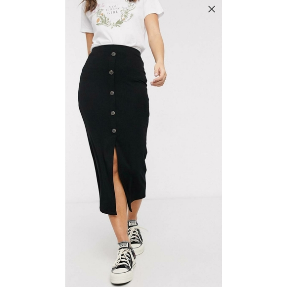 ASOS Rib Mini Skirt - Picture 4 of 4